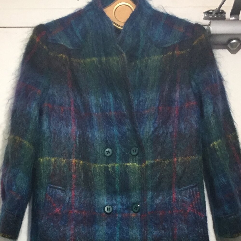 VINTAGE ROTH-STERN LTD. FASHIONS BY SAM ROTH LONG MOHAIR BLEND COATS SIZE M/L